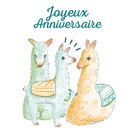 Anniversaire anim&eacute; avec des lamas adorables